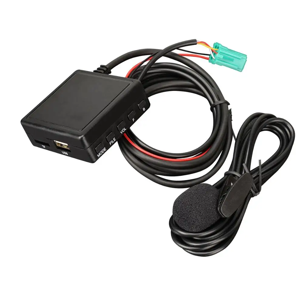 3 5 мм AUX TF USB флеш накопитель микрофон медиа Bluetooth для мини входа ISO 6Pin Renault стерео
