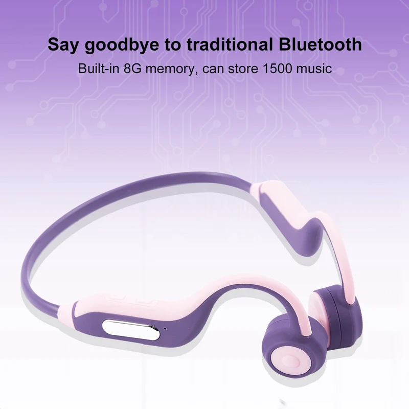 Водонепроницаемые спортивные наушники с костной проводимостью Встроенный 8 Гб sd