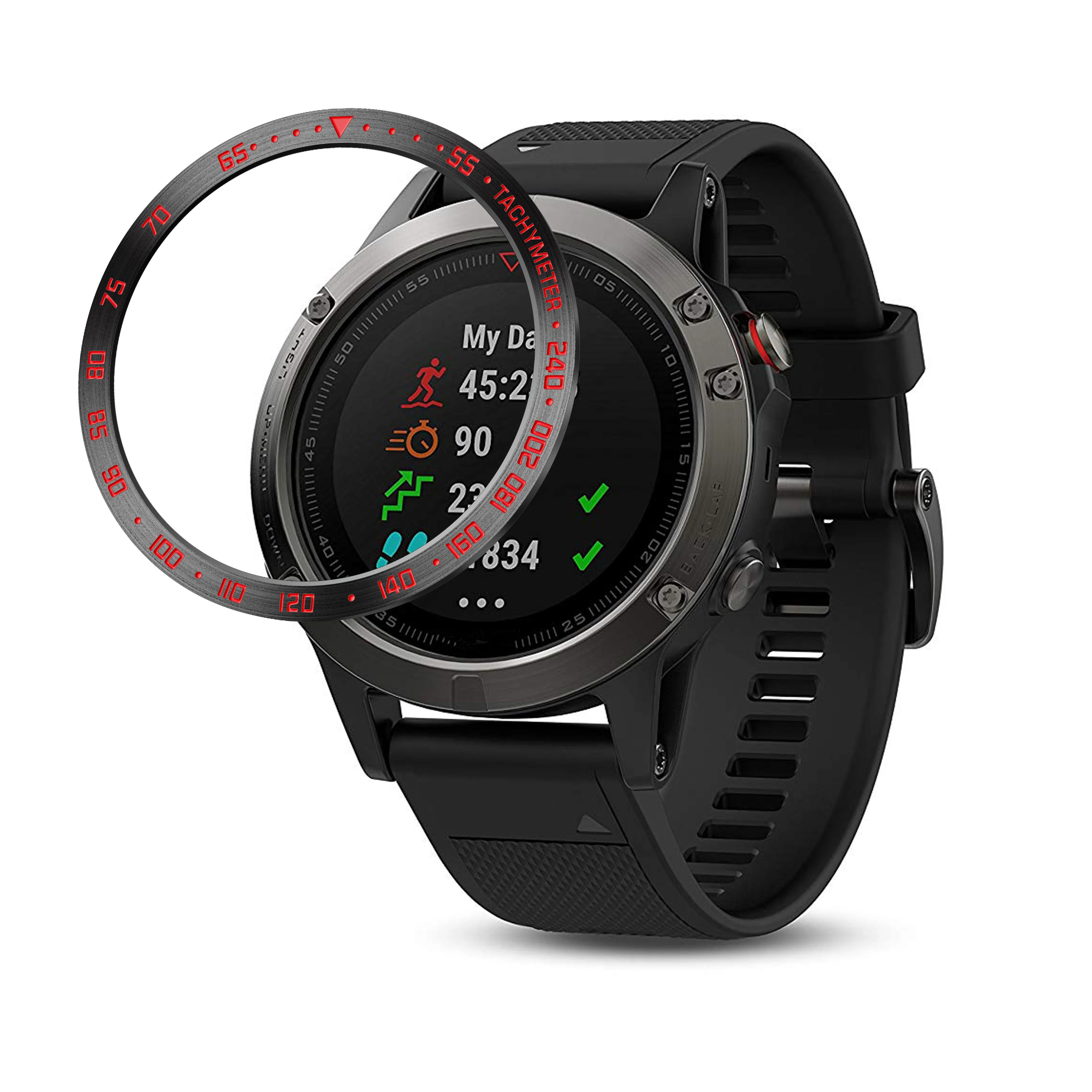 ANBEST ДЛЯ Fenix 5 Plus кольцо с защитой от царапин из нержавеющей стали защита для