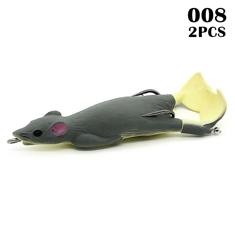 

2PCS Bionic Rat Fishing Lure Freshwater Saltwater Mice Artificial Lures Baits Mouse Bait WHShopping