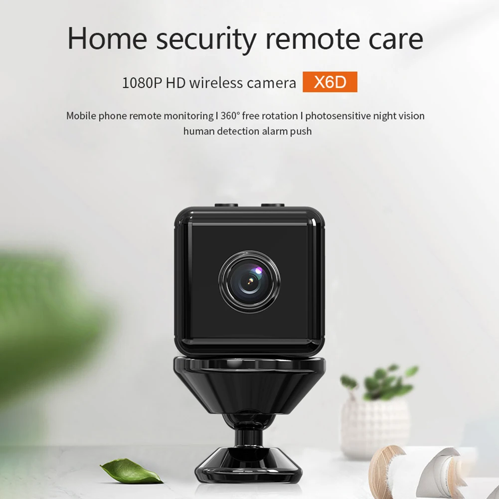 Мини Wi Fi IP камера с 6 светодиодами ИК ночное видение датчик движения X6D/SQ23 1080P/720P
