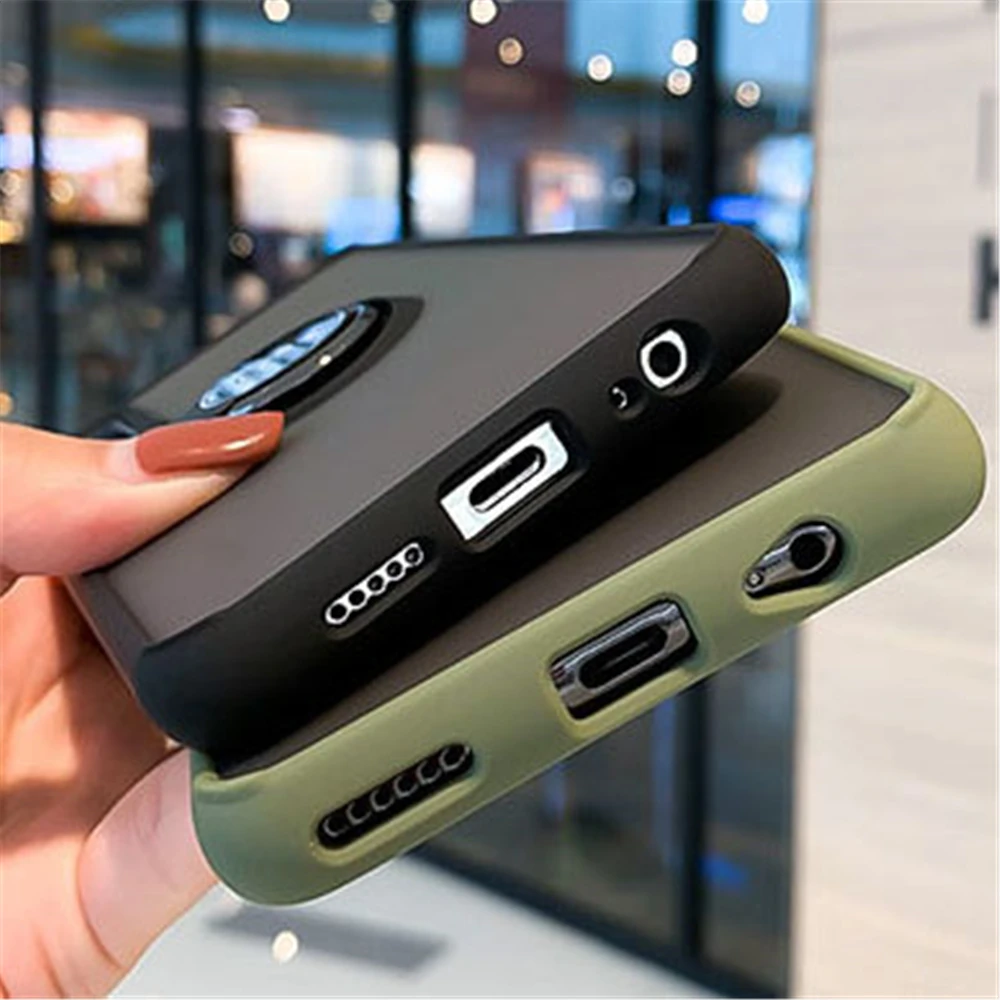 Прозрачный чехол для телефона с кольцом на палец Huawei Mate30 Pro P40 30 матовый из ТПУ