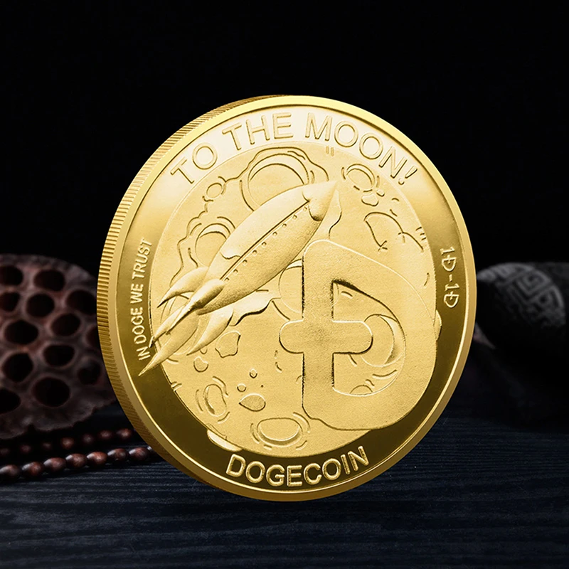Забавные дожкойн цвета: золотистый серебристый Doge набор памятных монет Wow собака