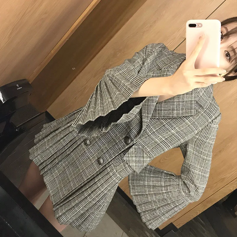 Двубортное шерстяное пальто для женщин 2020 модное зимнее женское платье