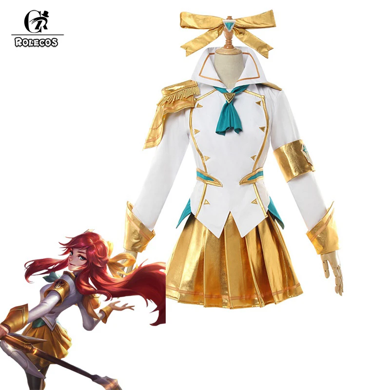Косплей костюм ROLECOS с надписью Battle Академия Люкс для косплея LoL Lux престижное