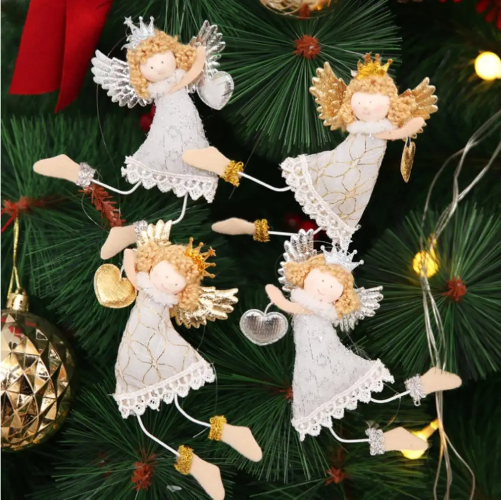 Christmas Tree Decorations Xmas party Gift Cartoon Cute Angel Hanging Ornament Decoration for home new year | Дом и сад