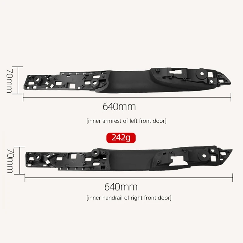 

Car Front Door Inner Armrest Interior Door Handle Panel for BMW- 7 Series F01 F02 730 735 740 2009-2017 5141 9115 533