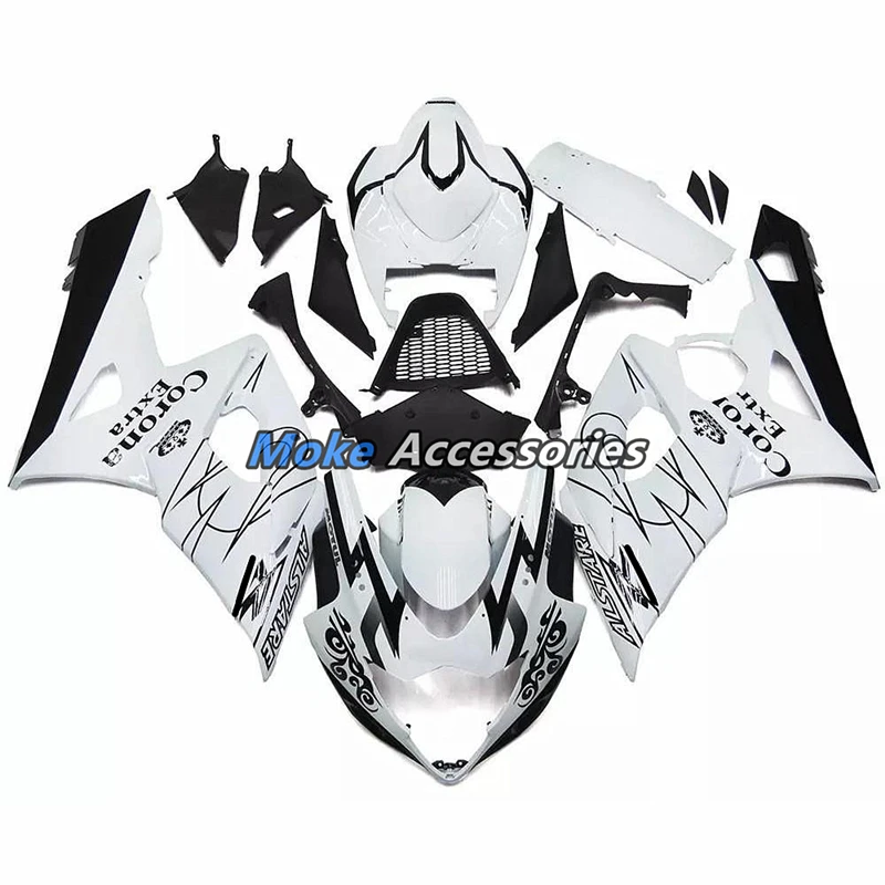 

Motorcycle Fairings Kit Fit For Gsxr1000 2005-2006 Bodywork Set High Quality Abs Injection Black White