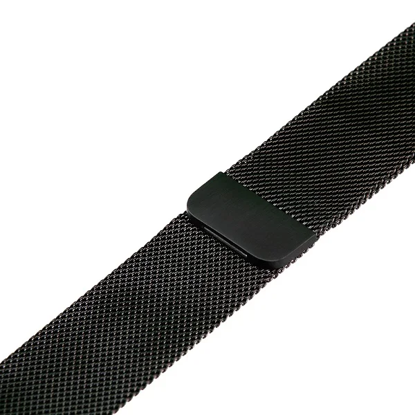 Black Leecnuo Нержавеющая сталь ремешок для наручных часов для Apple Watch серии 1/2/3 ремешок ремень, 42 мм, 38 мм, версия металлическая Миланский ремешок для часов - Цвет ремешка: Black