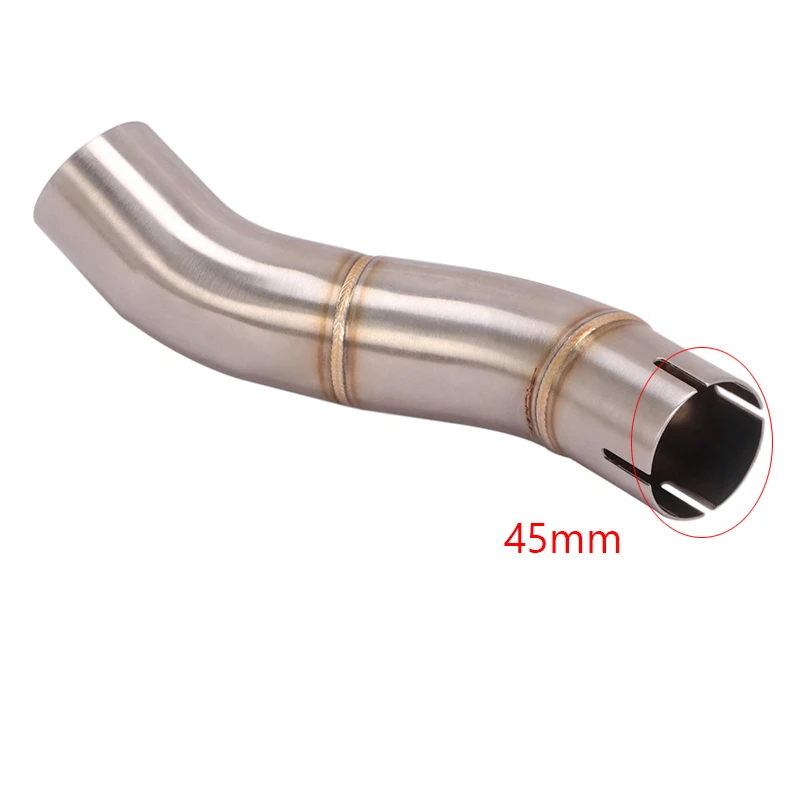 For TRIUMPH SPEED TRIPLE 1050/R 1050/94R Exhaust Pipe Motorcycle Mid Link Tube Slip On 51mm Muffler Escape Stainless Steel - Triumph - Racext 81