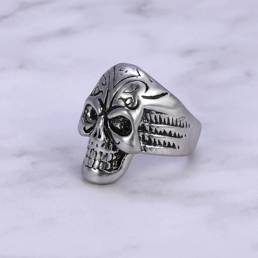 Мужское кольцо с головой волка ZS готическое в стиле панк рок кубическим