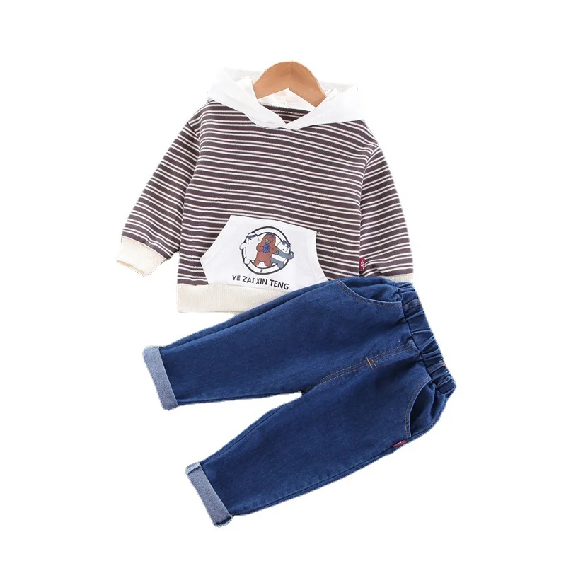 

Комбинезон детский, демисезонный, в полоску, 2 шт./компл.