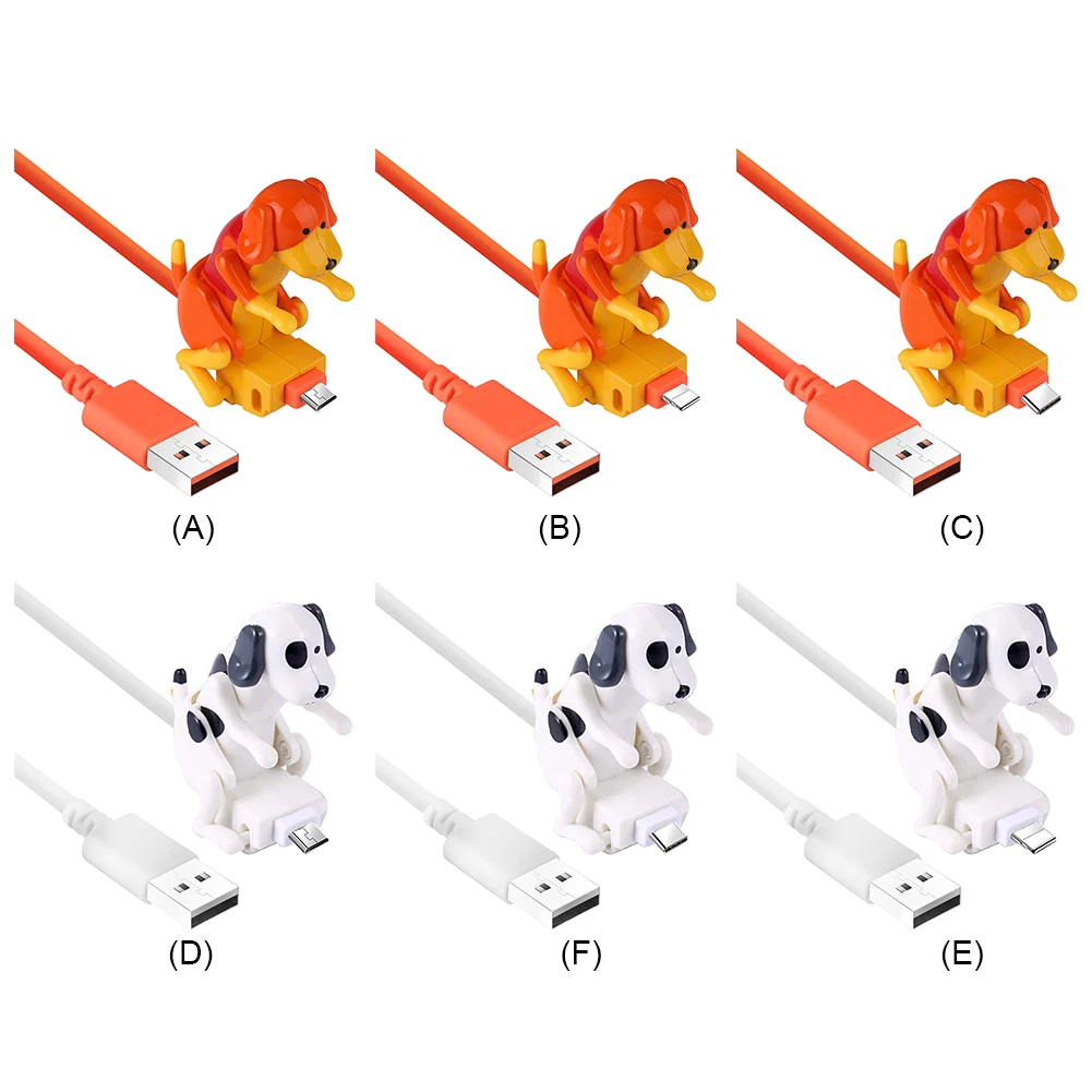 Dog Charger Cable Fast Portable Lovely Small Grappige Humping USB Data for Apple Android Smartphone Line New | Электроника