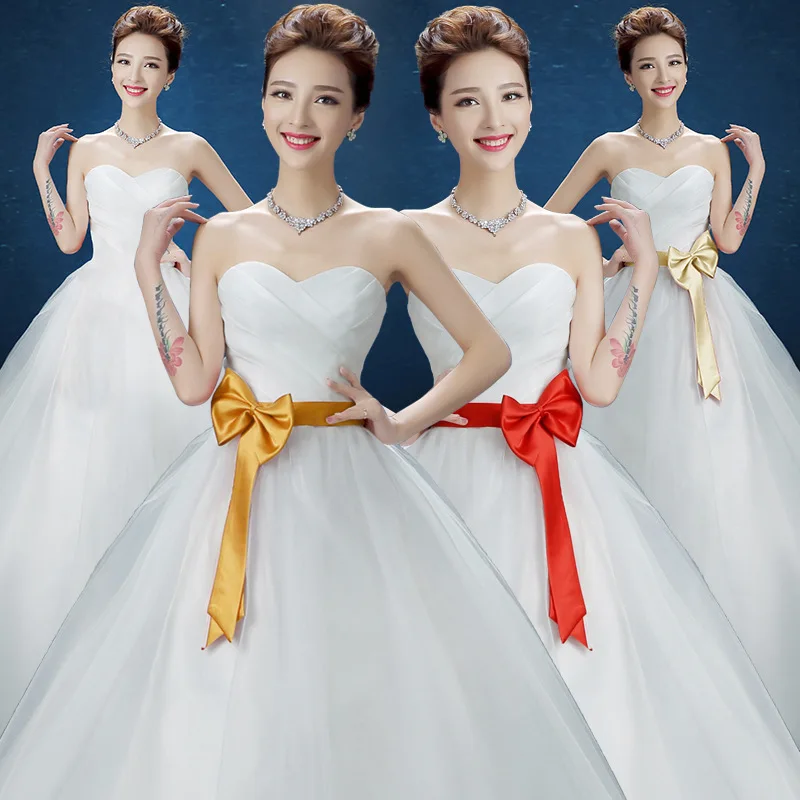 Свадебное платье новинка 2020 корейский бюстгальтер для невесты больших