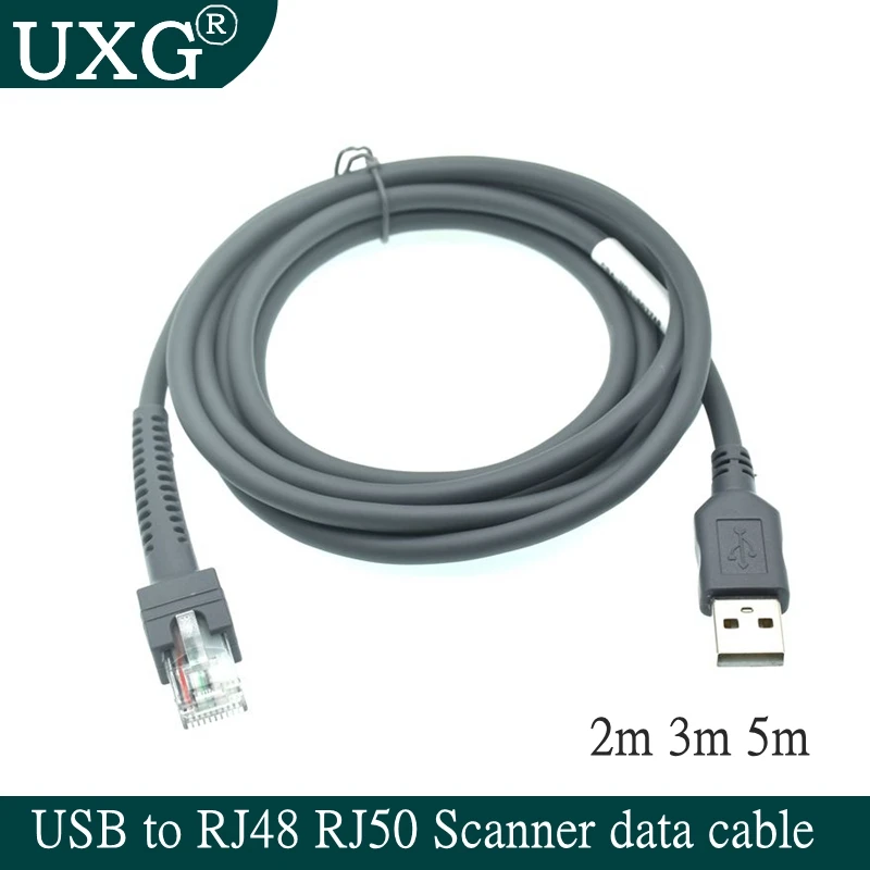 Кабель для передачи данных сканера USB к RJ48 RJ50 для LS2208 LS1203 LS2208/AP LS4008I LS7808 DS3400 для Zebra Xunbao Motorola Honeywell