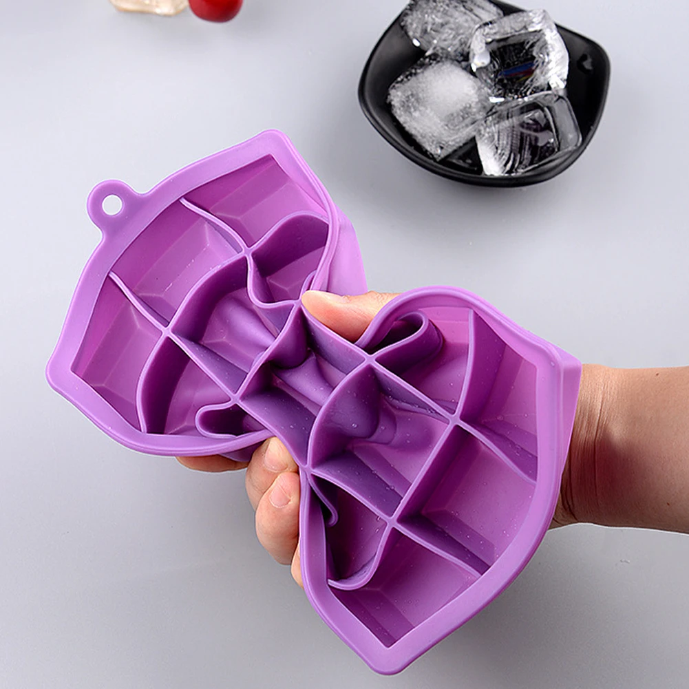 24 силиконовые подносы для кубиков льда с крышкой форма из пищевого силикона