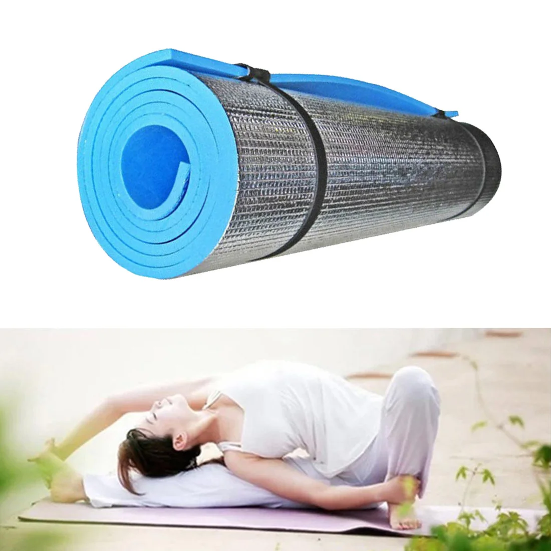 Спальный коврик походный коврик 180x60 надувной матрас одеяло для пикника Коврик для пикника коврик из алюминиевой фольги влагостойкий пляжный коврик водонепроницаемый