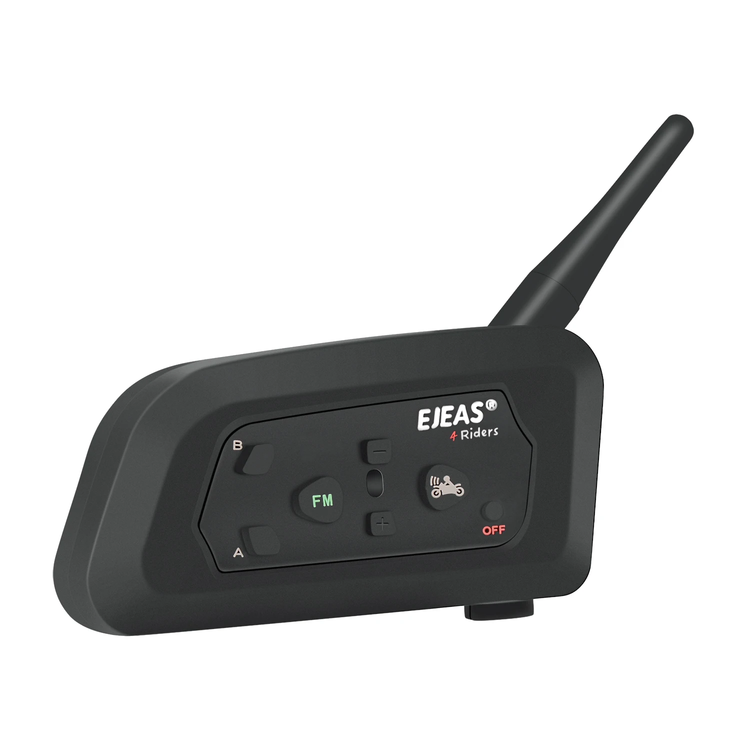 

V4 Pro 1200m Motorcycle Helmet Bluetooth Waterproof Interphone Headset 4 Riders Bt Full Duplex Intercom With Fm Radio
