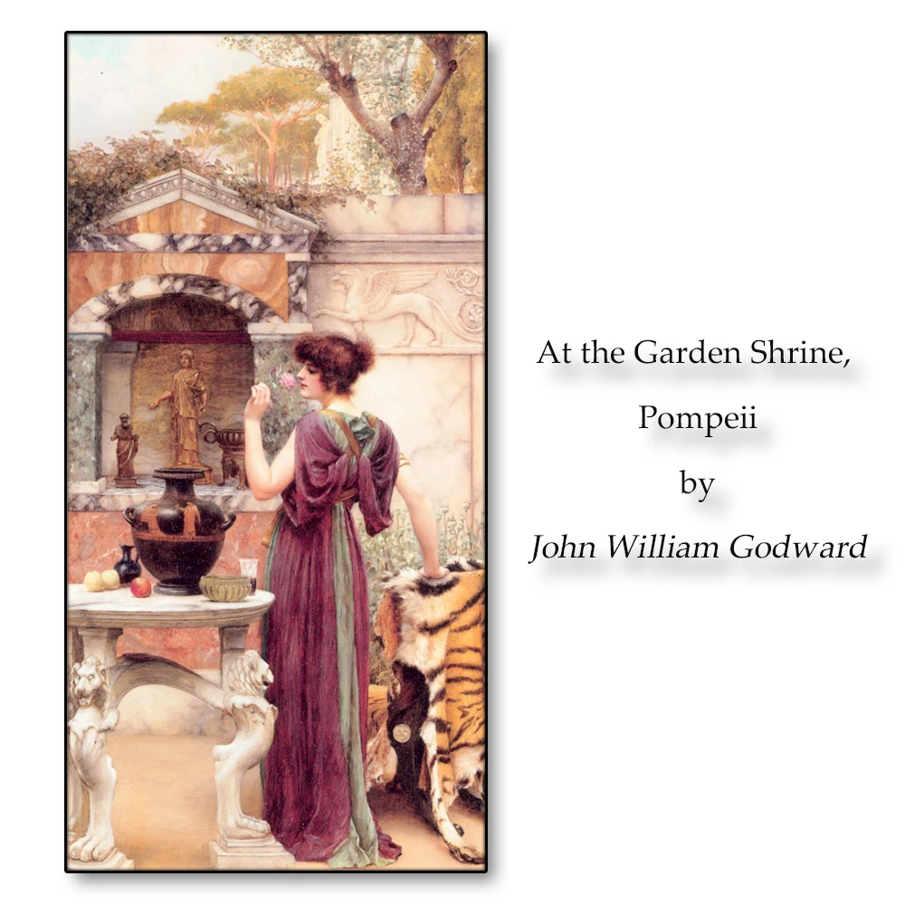 

Garden Shrine by Godward Canvas Painting Calligraphy Posters Pictures Wall Art Prints Decoration For Living Room Bedroom
