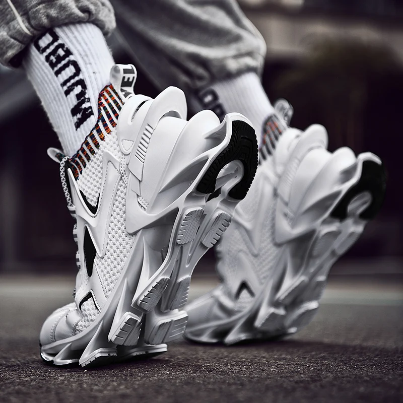 

Patent Men's Shoes Blade Running Shoes for Men 2020 New Breathable Non-slip Outsole Athletic Sport Shoes Training Run Zapatillas