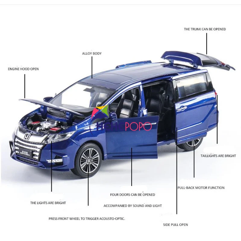 

New 1:32 Honda Odyssey SUV Alloy Car Model Diecasts & Toy Vehicles Toy Cars Free Shipping Kid Toys For Children Gifts Boy Toy