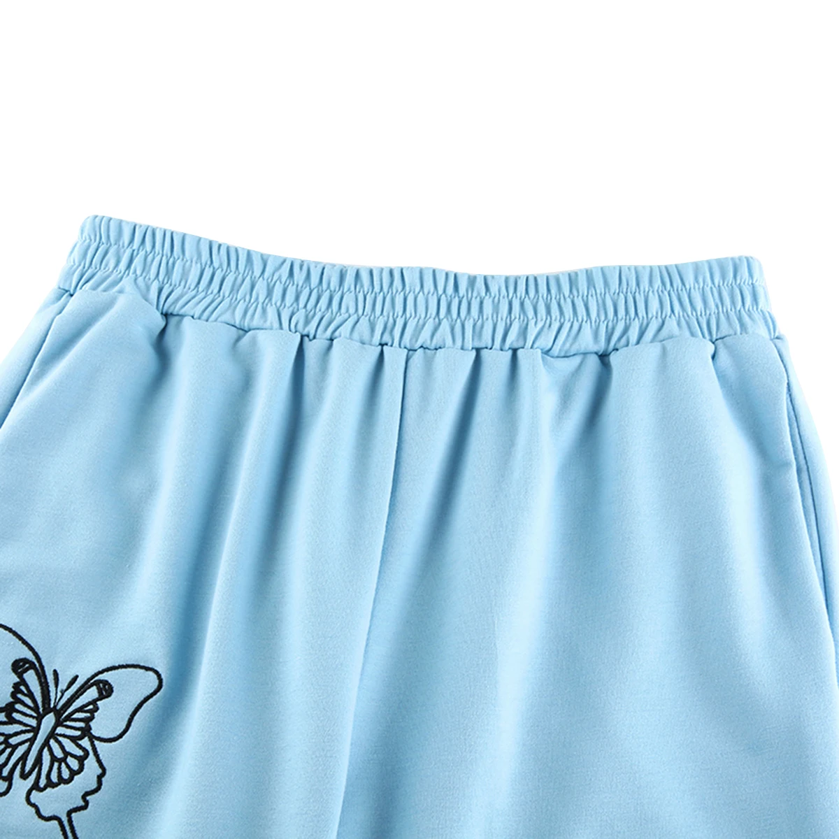 

Women's Jogger Pants High Waist Trousers Butterfly Pattern Casual Sport Female Loose Elastic Sweatpants