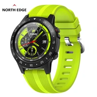 north edge mens smart watch gps full screen heart rate blood pressure sports watch altimeter barometer compass ios android