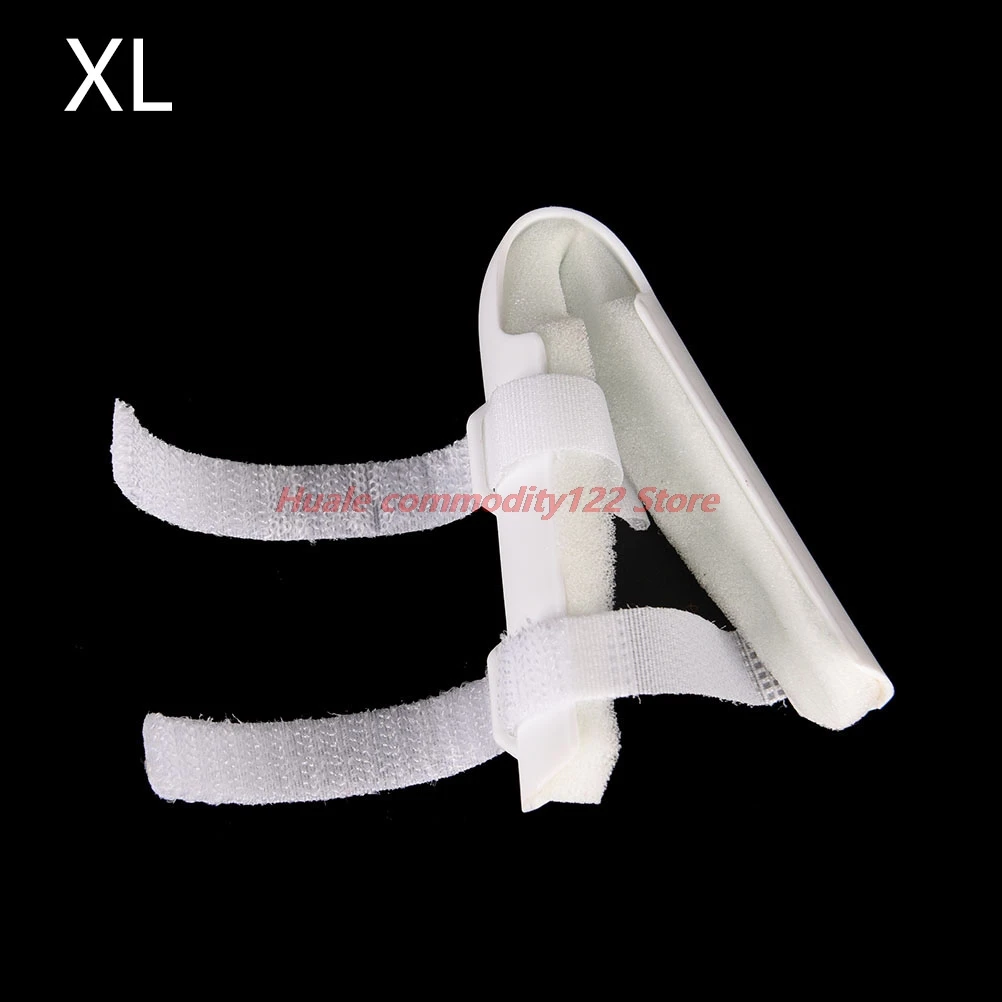 

New 4 Sizes PVC Foam white Mallet DIP Finger Support Brace Splint Joint Protection Injury Protector