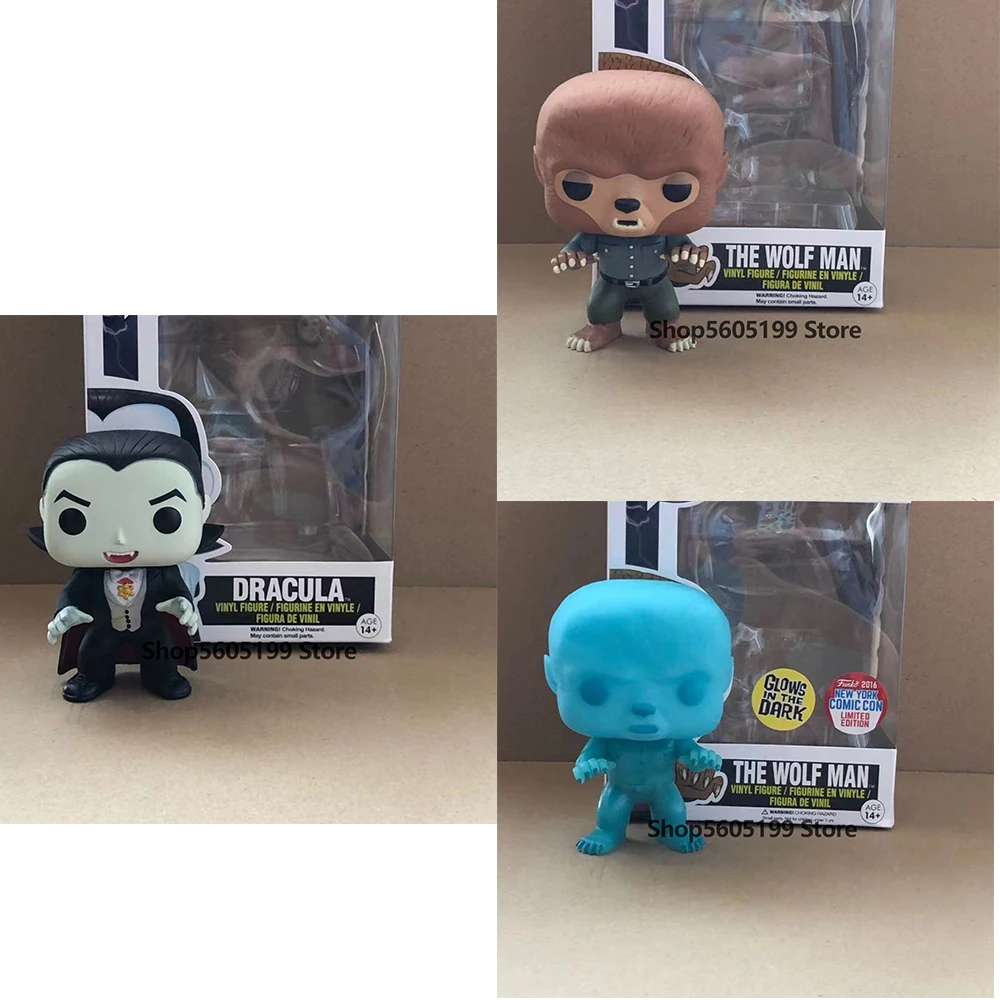 

NEW! Monsters The Wolf Man Dracula with box Vinyl Action Figures Model Toys for Children gift