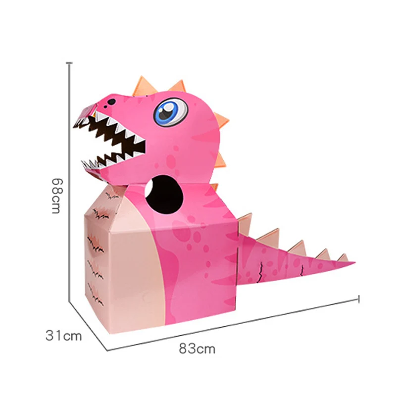 

Dinosaur Cartons wearable Cartons Clothes Handmade Kindergarten Performance Clothing Carton Gift for Boy DIY Halloween Kids Toys