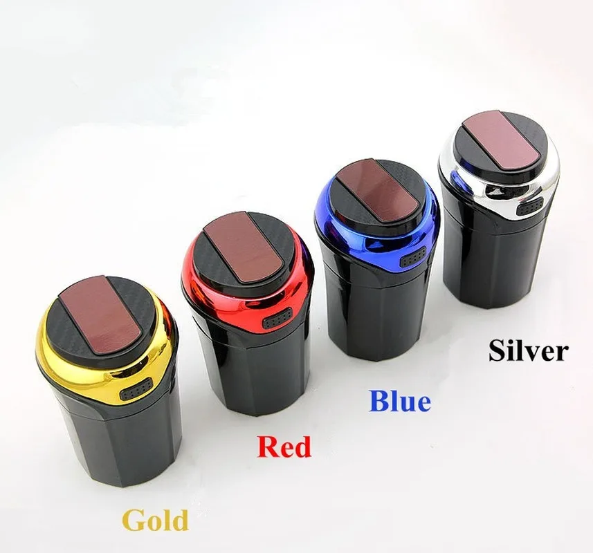 Hot Automobile Car Ashtray Smoking Lighter Trash Can Cigar Cigarette Multifunction Electronic with LED Light | Автомобили и