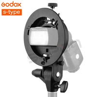 pro godox s type durable plastics bracket bowens mount holder for speedlite flash snoot softbox photo studio accessories