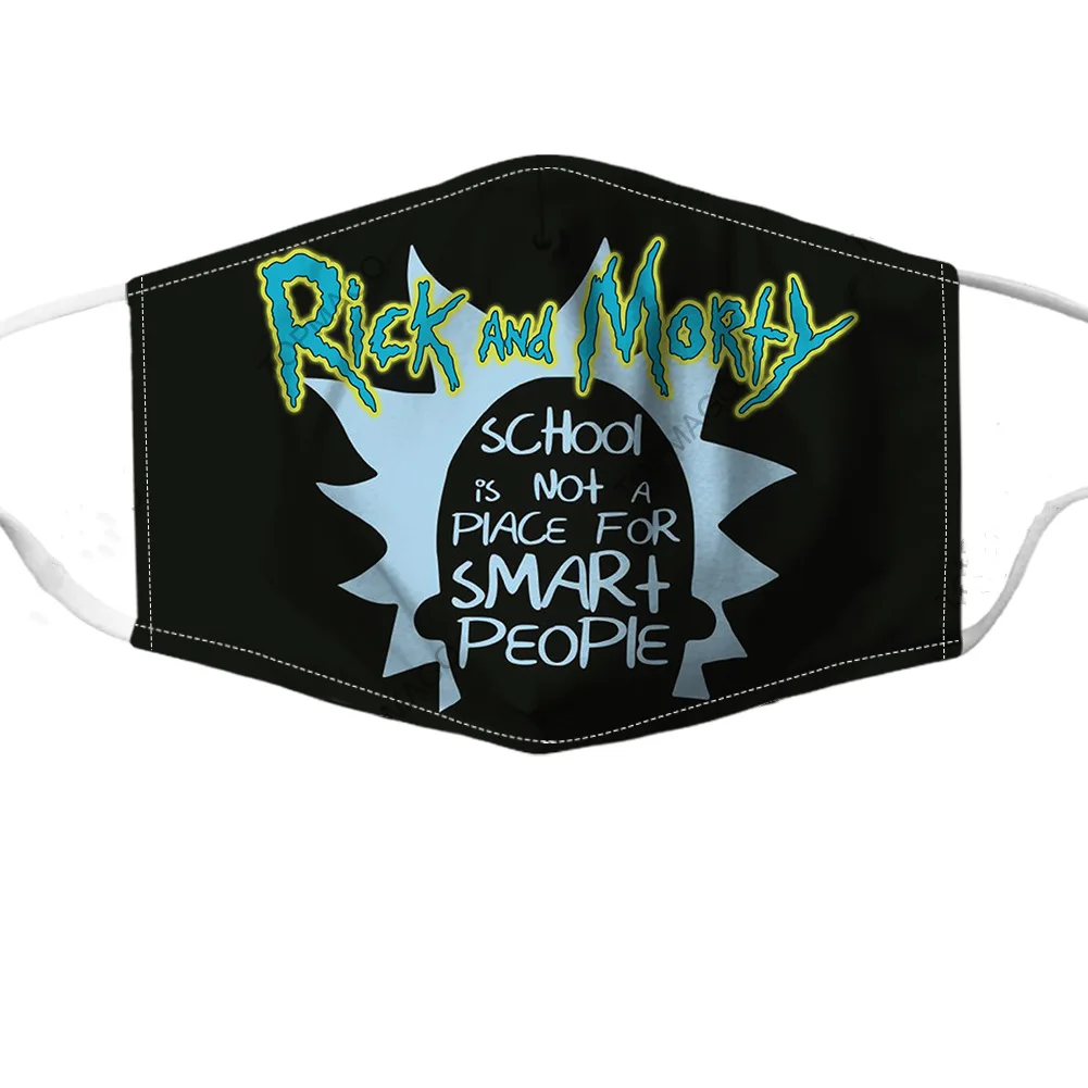 Рик и Морти Рождество маски 3D модные платья для детей взрослых чехлы рот косплей