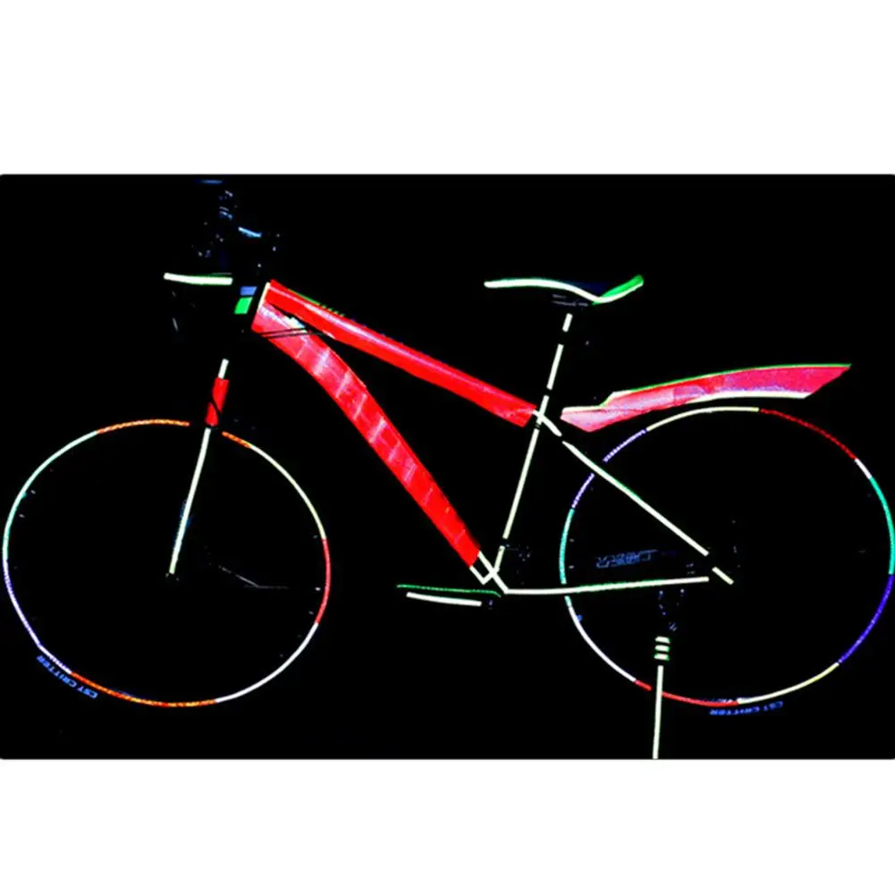 5cmx3m Reflective Bicycle Stickers Adhesive Tape For Bike Safety White Red Yellow Blue Accessories | Спорт и развлечения