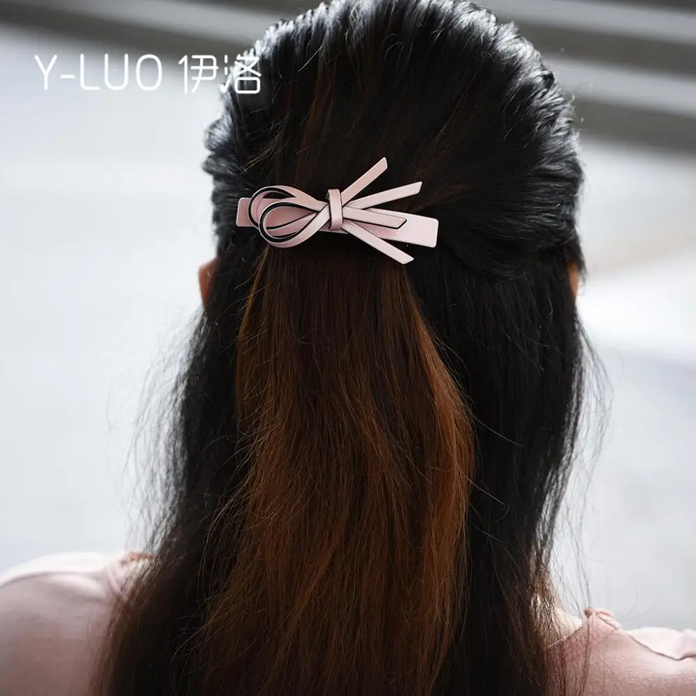Женские аксессуары для волос зажим с бантом Высококачественная ацетатная лента
