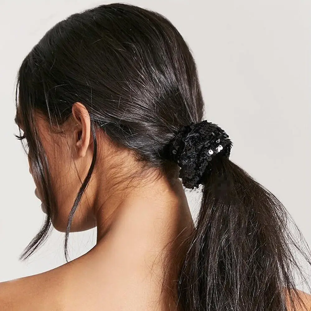 

Sequin 1pcs Paillette Colorful Hair Ties Hair Scrunchie Ponytail Holder
