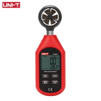 uni t ut363 ut363bt wind speed tester digital mini anemometer sensor lcd backlight 0 30ms temperature tester anemometro