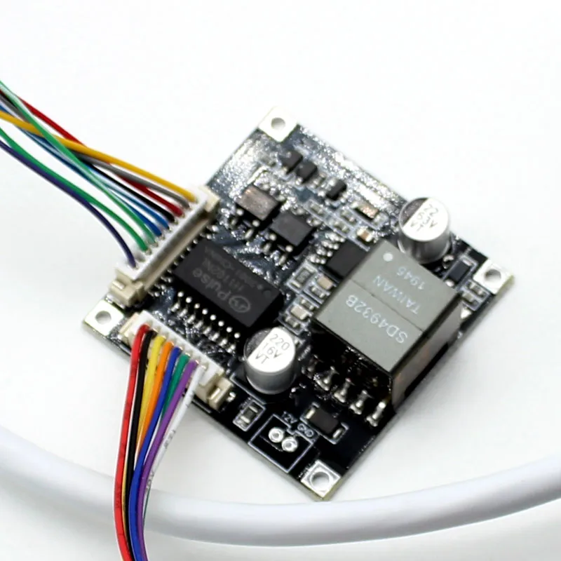 Плата модуля Smart POE IEEE802.3af/at для сетевой IP камеры видеонаблюдения H.265 8 контактов