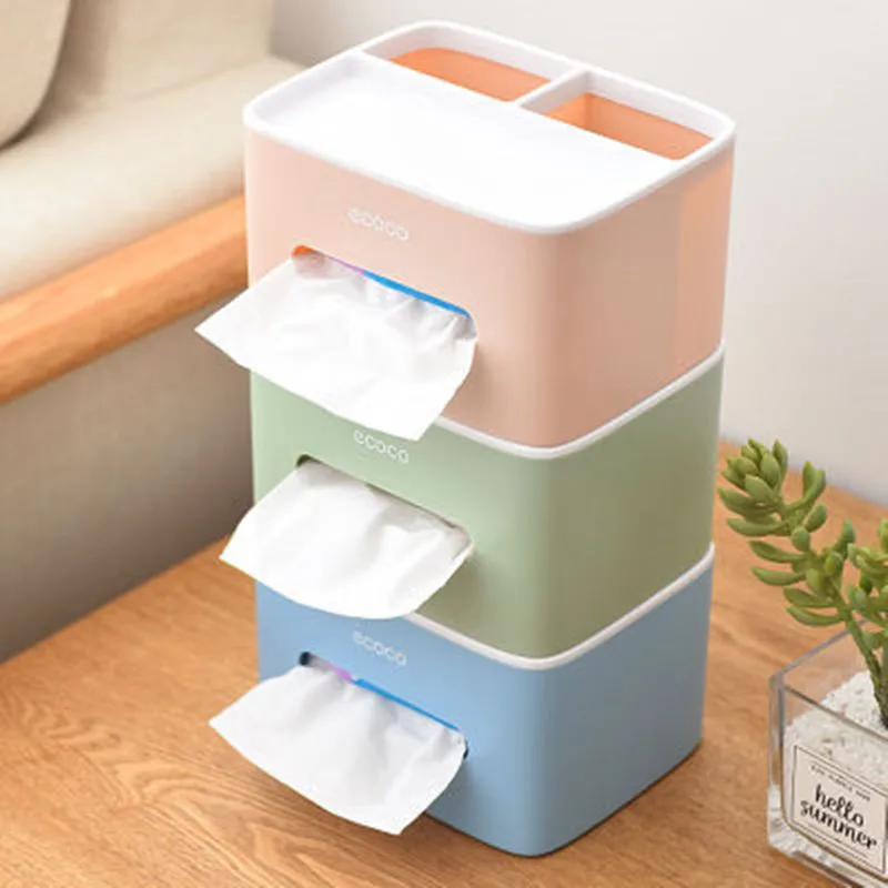 

Creative storage tissue box, living room office remote control storage box, multifunctional debris storage box