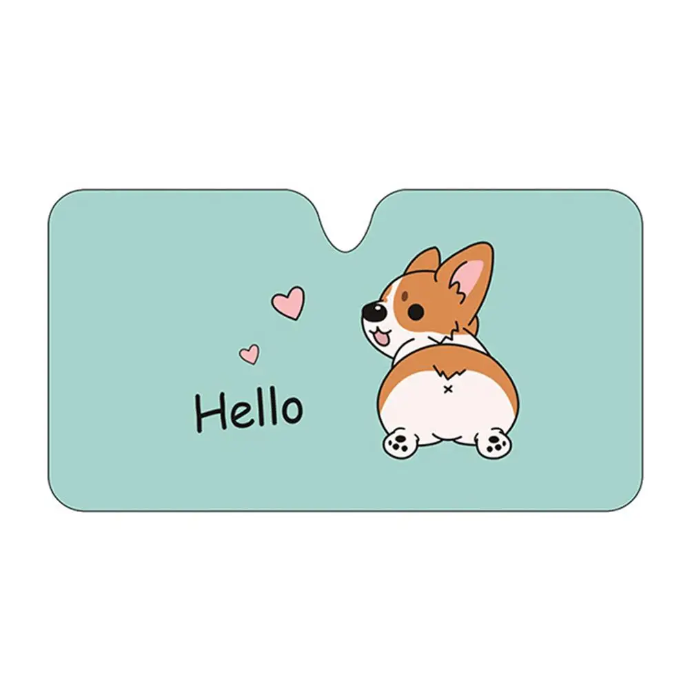 

Car Front Windshield Sunshade UV Rays Block 5-layers Thickened Cartoon Auto Sunshade Sun Visor Protector for Car Truck SUV