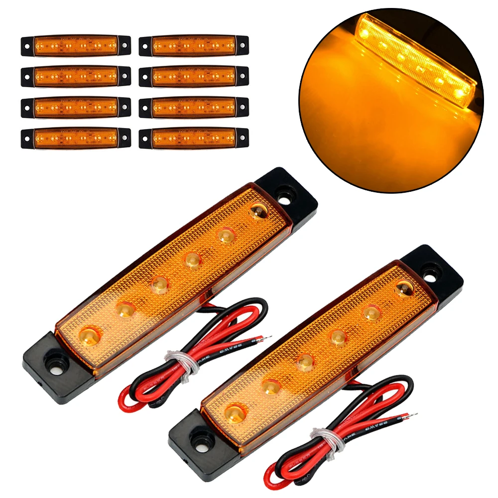 

Trailer Side Marker Light Indicators ABS IP65 Accessories Waterproof 10X Truck