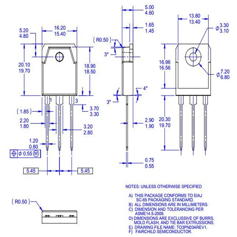 TTK2837 (5 шт.) транзистор MOS TO247