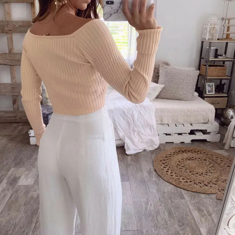 

Women's Casual Comfy Tops Shirts Long Sleeve Pullover Sweatshirts