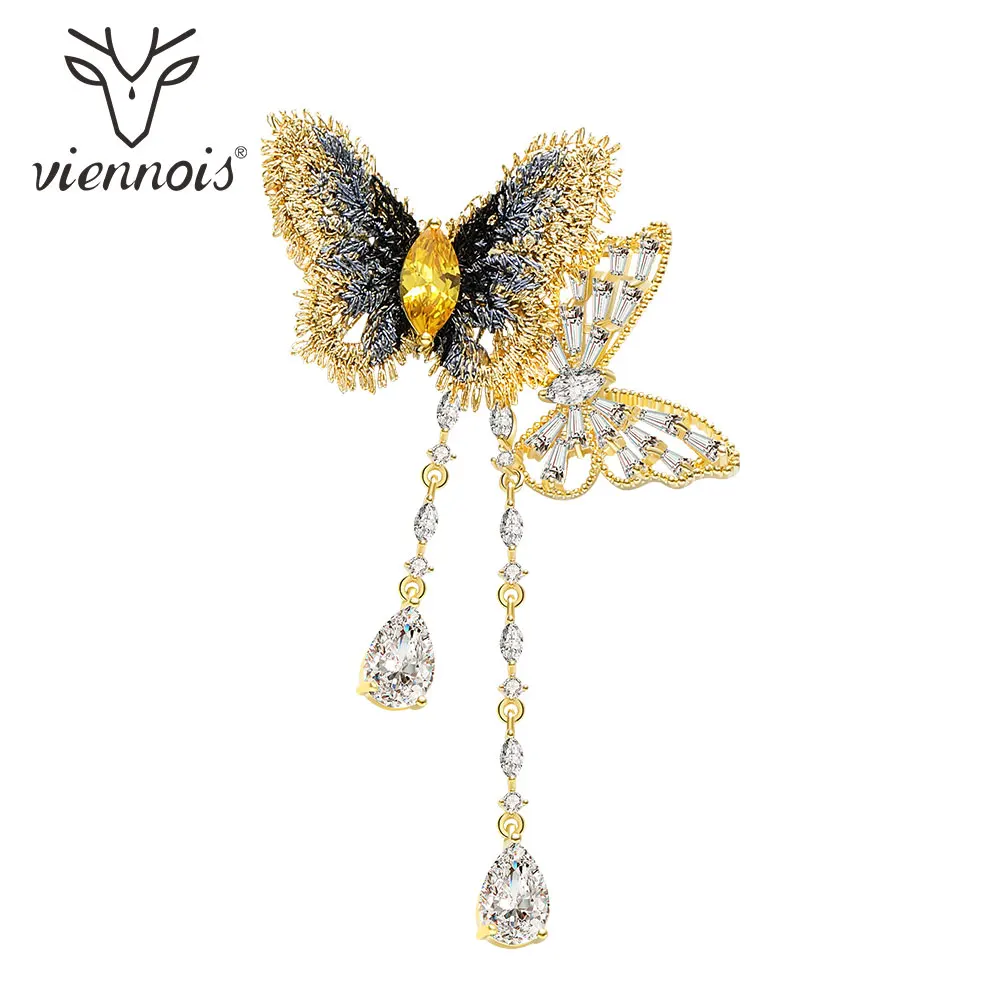 Viennois брошь в виде бабочки для женщин классическая декоративная животного |