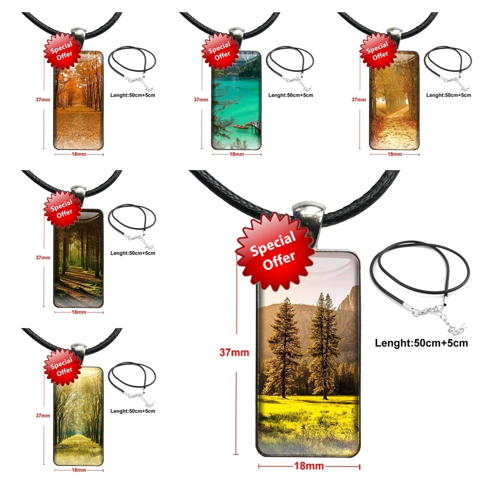 Осенний пейзаж для девочек ручная работа подарок Прямая доставка стеклянный