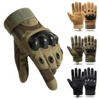Перчатки с пальцами мужские, тактические зимние спортивные перчатки для сенсорных экранов, для пеших прогулок, велоспорта, защитные перчатки в стиле милитари