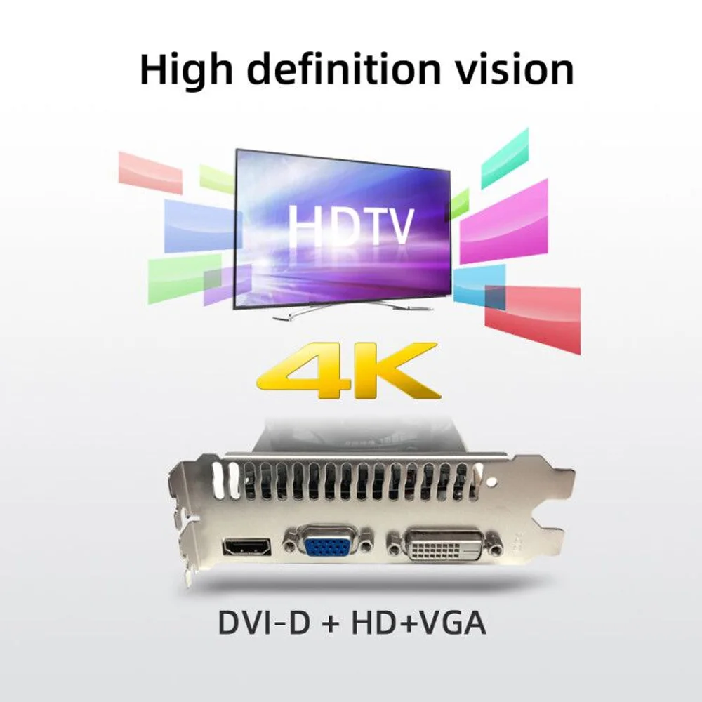 Yeston GT730-4G D3 TA видеокарта с частотой 902/1333 МГц 4G/DDR3/64 бит памяти HD + DVI VGA выходные