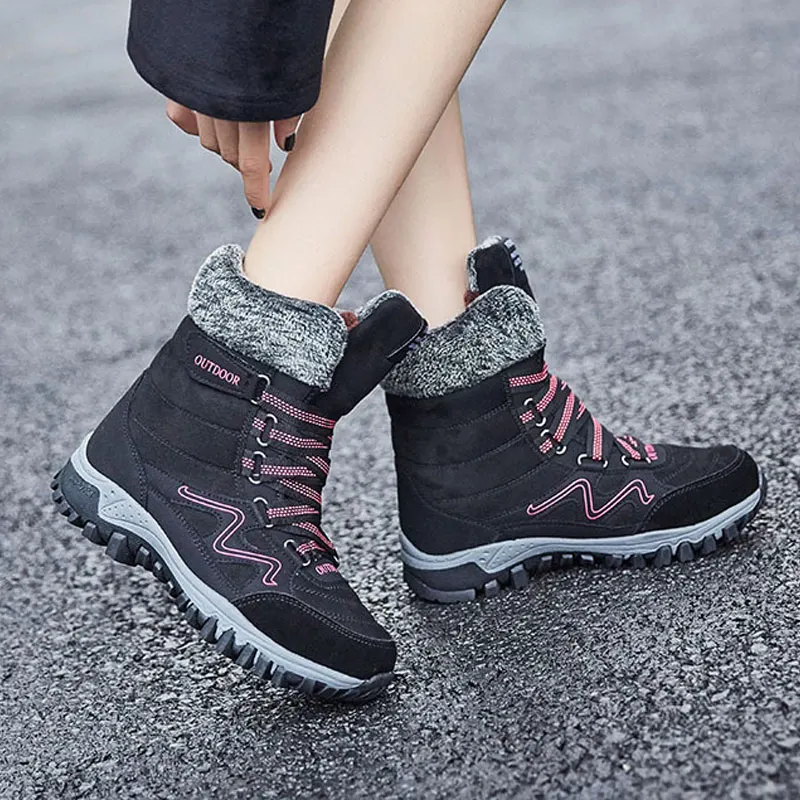 

Comfortable Shoe Women Footwear Plus Size women shoes Women Cotton Shoes Winter Solid Non-Slip High Bang Sport Shoes Ladies Warm