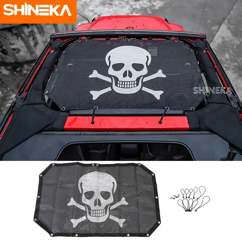 SHINEKA 2 двери солнцезащитный козырек Передняя крыша сетка бикини Верхняя