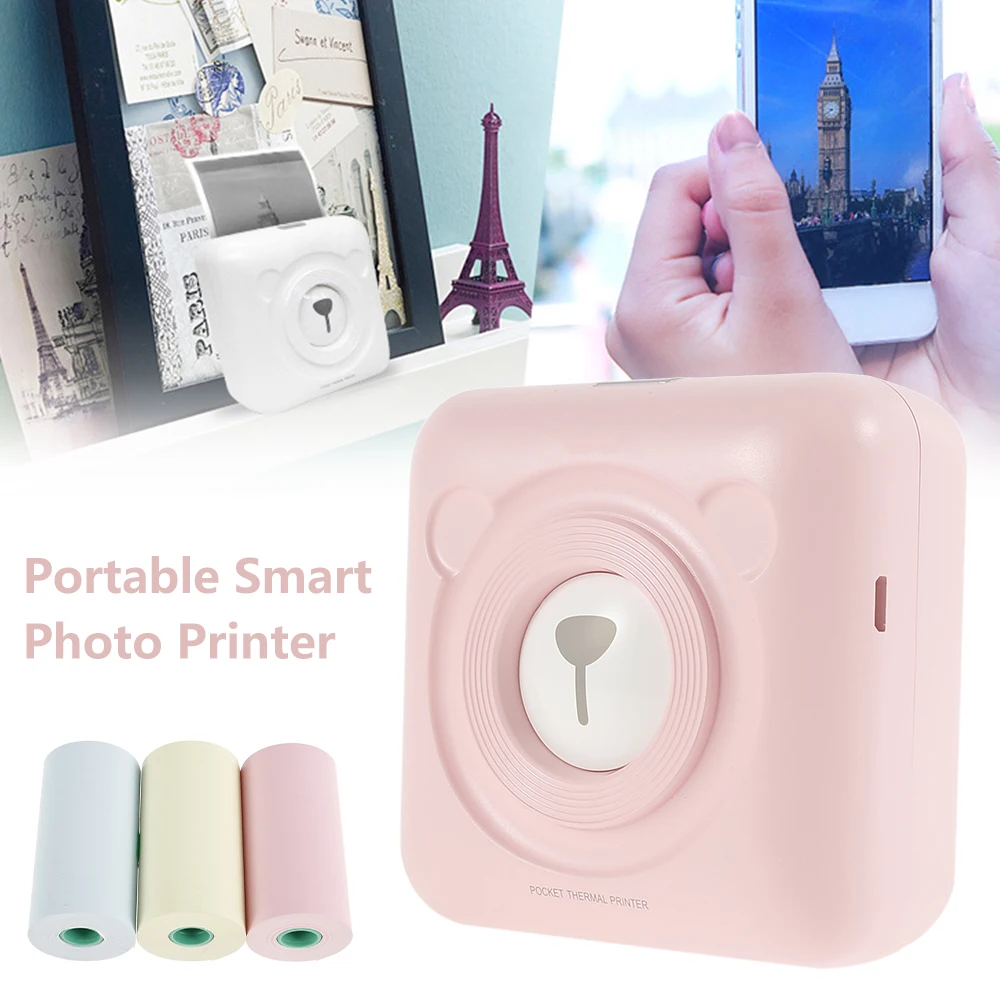 Миниатюрный портативный термопринтер карманный Термопринтер для фотографий 58